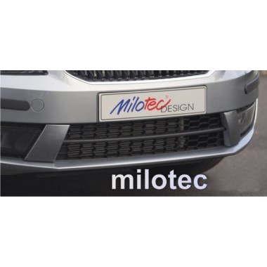 Вставки в передний бампер (Milotec) Skoda Octavia A7 (2013-2016) бренд – Milotec главное фото